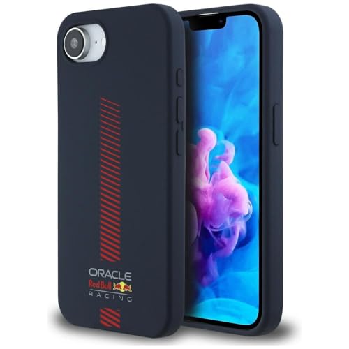 CG MOBILE Red Bull Silicone avec barre d'alimentation compatible avec coque MagSafe pour iPhone 16e (marine)