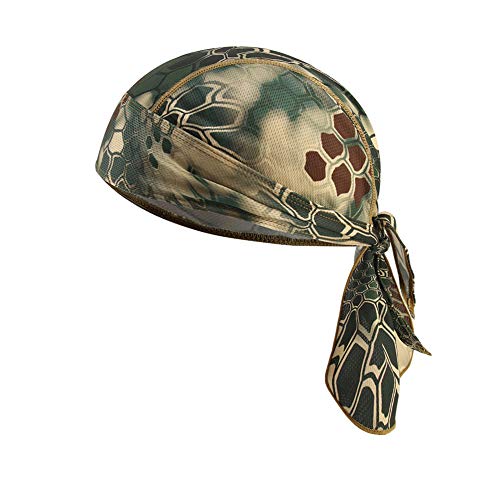 Pañuelo unisex para la cabeza,transpirable,pirata,ciclismo, moto,pañuelo pirata para la frente,para correr,gorro para casco de secado rápido,Todo el año,Hombre,color Diseño 12,tamaño Talla única
