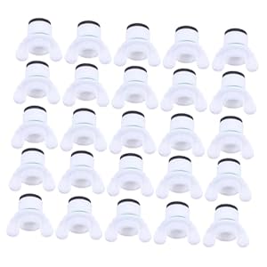 Veemoon 50 Stücke Kunststoff Schlauchstopfen Endkappen