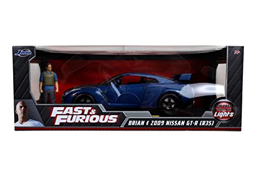Jada Fast & Furious Nissan GT-R R35 y figura Brian 1:18 miniatura 2