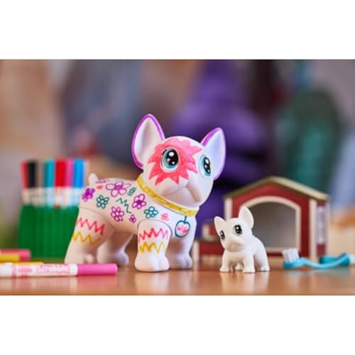Image of Crayola Scribble Scrubbie Jumbo Pet - Wilbur (6in), Customizable Dog Toy for Kids, Washable Animal Art Kit, Animal Gifts for Girls & Boys