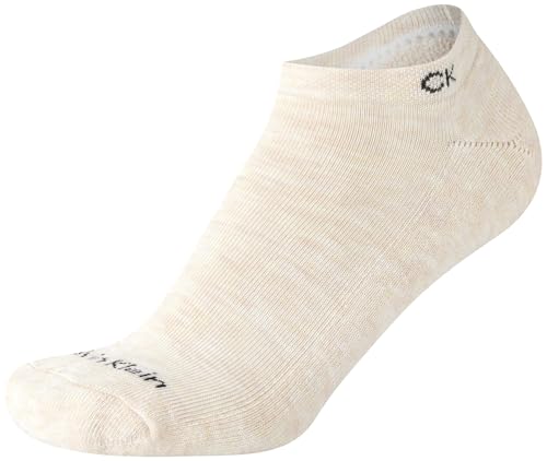 Image of Calvin Klein Womens No Show Socks - 6 Pack Breathable Cotton Blend Athletic Performance Low Cut Running Socks for Women