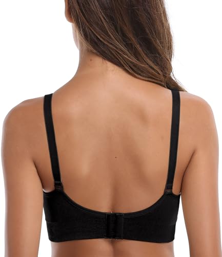 Image of Womens Seamless Nursing Bra Sleeping Maternity Bralette for Breastfeeding Pack of 3