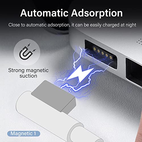Image of Fugen DC Cable Cord (L Shape) Compatible for MacBook Pro, Air, Retina Laptop Adapters Chargers 45w 60w 85w Unibody 13 inch 13.3 inch A1278
