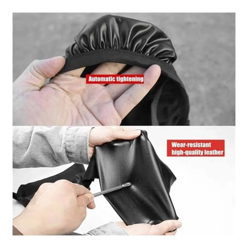 Housse de selle moto universelle anti-déchirure en PU noir résistant