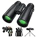 Usogood Binocolo Professionale 12 x 50 per Adulti - Prismi BaK4 e obiettivo FMC, Binocolo Compatto per il Birdwatching, la Caccia, L'escursionismo con Adattatore Telefonico per Treppiede