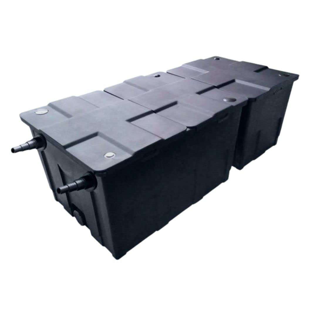 AquaOne Filtro per laghetto CBF-550 B I Filtro istantaneo per laghetti fino a 90.000 litri, filtro biologico per laghetti con facilità e facilità di utilizzo, facile pulizia, acqua pulita nel laghetto
