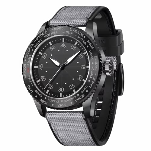 Montre sport solaire homme quartz montre cuir léger résistant