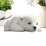 Expérience de câlin confortable : présentant une forme d'ours polaire vive et un geste de câlin naturel, la peluche est soigneusement conçue pour offrir un design ergonomique et réconfortant