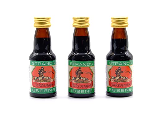 3 x Esencia Jaktsnaps 25ml – Aroma para Vodka y Licores, No Contiene Alcohol