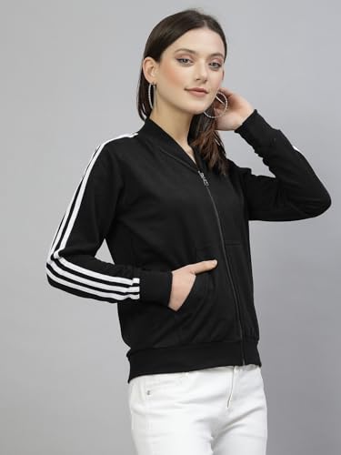 Image of UZARUS Women Cotton Full Zipper Sweatshirt Fleece Jacket for Winter