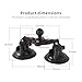 FPN Dual Suction Cup Mount Base with 1-Inch Ball, Compatible with RAM Mounts B Size Double Socket Arms & 25mm Ball Systems