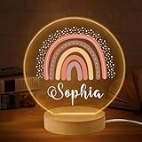 Personalized Night Light for Kids, Personalized Baby Gifts for Girls Boys Nursery, 7 Colors LED Night Light, Decor for Bedroom Toddler Gifts for Christmas Birthday Christening (Design 5)