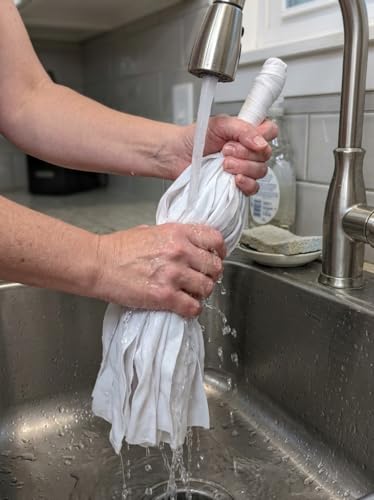 Image of Microfiber Cleaning Mop - Ultra Absorbent Floor Duster - Lint-Free & Scratch-Safe - Machine Washable - for Hardwood, Tile, and Marble