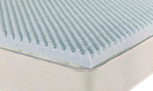 iPedic 2" Twin Extra Long Convoluted Gel Memory Foam Topper.
