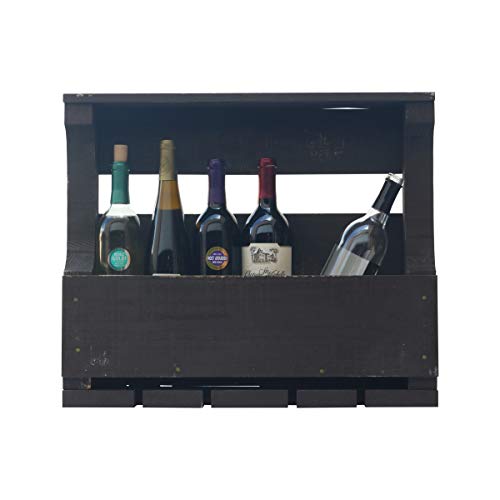Soporte de madera para vino para pared 6 botellas miniatura 2