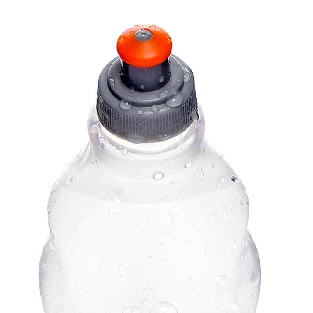 Tragbare Sport-Wasserflaschen, weich, für Radfahren, Fitness, Laufen, Trinkbecher, 250 ml, transparent, 10 Stück