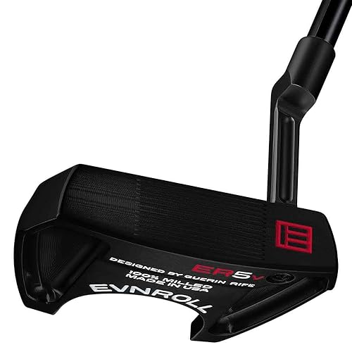 Evnroll ER5vB3 Black Long Plumber Hatchback Mallet Golf Putter Black Gravity Grip Right Hand 33