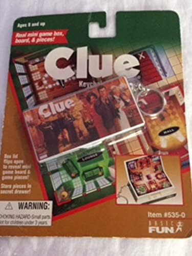 Clue: Basic Fun Mini Board Game Keychain image 3