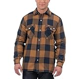 Dickies Chaqueta Camisa de Franela con Forro Polar de Pelo Largo con Hydroshield, M para Hombre