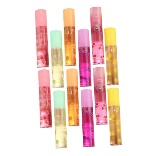 COLLBATH 12 piezas Brillo Labial Transparente Hidratante Sin Color Cuidado Labial para Labios Secos y Agrietados Colores cada