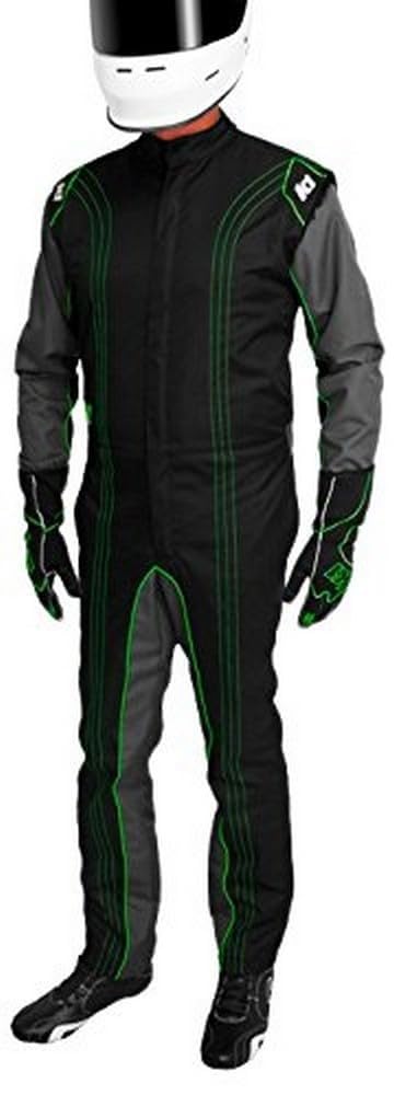 Photo 1 of 10-GK2-V-ML CIK/FIA Level 2 Approved Kart Racing Suit (Green, Medium/Large) Green Medium/Large