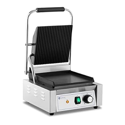 Royal Catering RCPKG-1800-M Kontaktgrill geriffelt + glatt 1.800 W Elektrogrill Elektrogriller Grill elektro