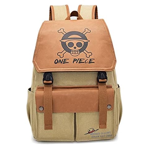 PUHONG Demon Slayer ONE PIECE Attack on Titan My Hero Academy Tok yo Ghoul Anime accessories Men's backpacks Shoulder bags Messenger bags Computer bags Travel bags Children's school bags(one size,5) Cover