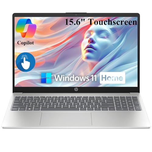HP 2025 Touchscreen Laptop Computer for College Student & Business, 15.6' LED, Intel 13th Gen Core i3-1315U, 32GB RAM, 1TB SSD, Copilot AI, Windows 11 Home, Wi-Fi 6, BT 5.3, HDMI, w/Accessory