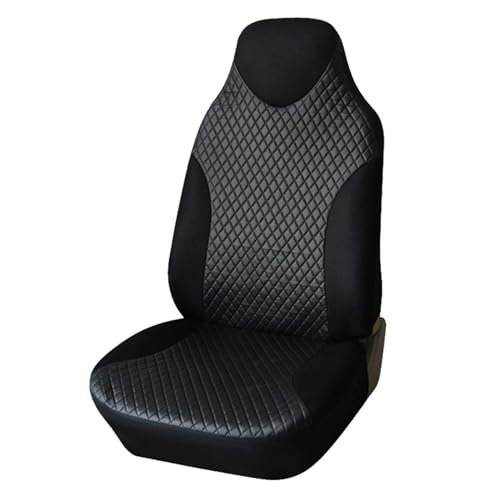 Funda Coche Asiento 2 Uds Para TOYOTA Fundas Asiento Delantero Fundas Asiento Deportivo Negras Cubierta Tela PVC Para Asiento Coche Accesorios Interiores Universales Cubre Asiento Coche Cuero ( Tamaño