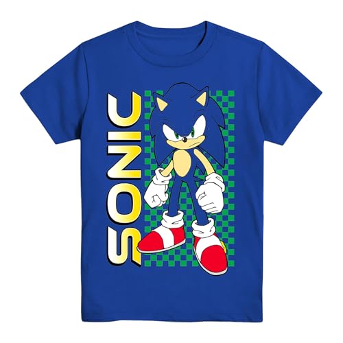 SEGA Boys Sonic The Hedgehog Shirt - Sonic, Tails, and Knuckles - The Hedgehog Trio - Official T-Shirt