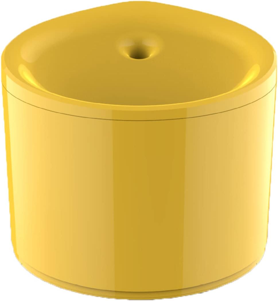 Cat Water Fountain, 84oz/2.5L Ultra Quiet Pet Water Fountain with Quadruple Filtration, Dog Water Bowl Dispenser Drinking Water for Cats Dogs,Yellow