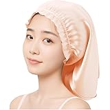 [パラチェイス] シルク ナイトキャップ 筒型デザイン 100% シルクナイト 摩擦軽減 保湿美髪 レディース 就寝用 38CM 桜