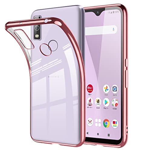 arrows スマートフォン ピンク 未使用　クリアケース付けます CL-21WA1C01CPK arrows We F-51B/FCG01 耐衝撃背面クリアケース