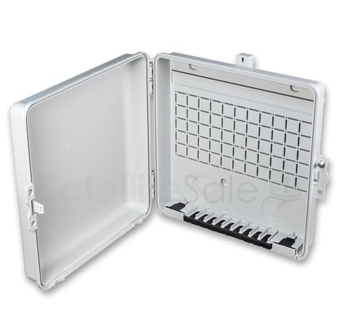 SatelliteSale Weatherproof Junction Box Heavy Duty Enclosure 12x12x3 Inches UV-Rated
