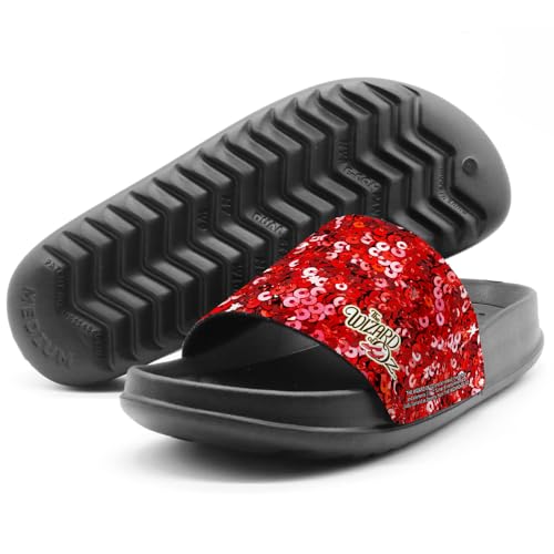 Popfunk Wizard of Oz Ruby Slippers Unisex Adult Slides Adjustable Flip Flop Sandals Officially Licensed Hypd Slydr Switch™4
