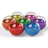 Entervending Vending Machine Capsules 500pcs - Empty Semi Colored Round Capsules Big Size 2 inch 50 mm - Gumball Machine Capsule 7 Colors Bulk…