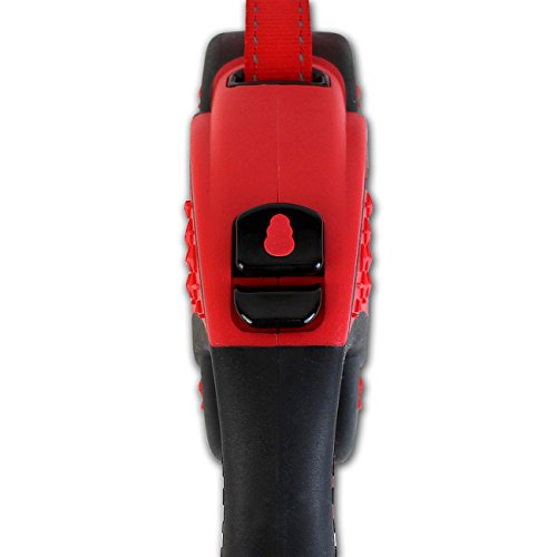 Kong ausrollbare Hundeleine Ultimate I Blau I Lange Leine für große & Starke Hunde I Hochwertige Rollleine mit Break & Lock System I Reflektierender Gurt I Länge 5 m I Größe XL bis 70 kg
