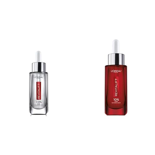 L'Oreal Paris Skincare Revitalift Derm - Suero de ácido hialurónico para la piel, suero facial de ácido hialurónico puro al 1.5%, cuidado para la