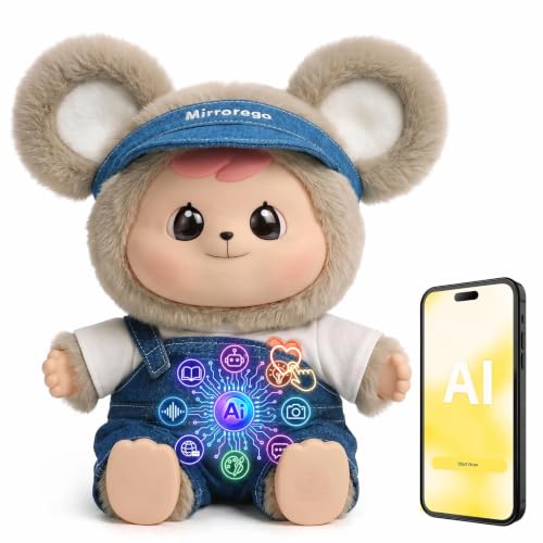 bubbotparty Interactive AI Toys for Kids, Talking AI Companion Smart Stuffed Animal Plush Toy,11.8 Inches Emotional Comfort Toy with Memory, No App Needed,WiFi Connected, Gifts for Boys Girls Teens
