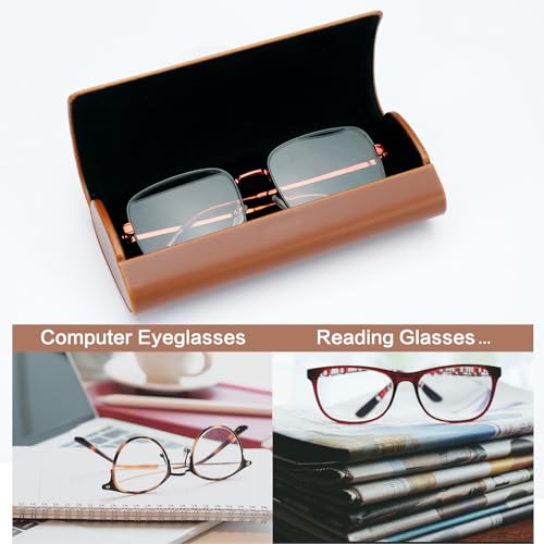 Image of Vemiss Hard Shell Eyeglass Cases, Lightweight Portable Glasses Case for Women Men