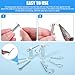 122Pcs Cotter Pin Hair Pin Clevis Pin Assortment Kit,R Clips Retaining Hair Pins Assortment, Including Single Hole Clevis Pin&Split Cotter Pin&R Clip Hitch Pin for Trailer Latch, Zinc-Plated