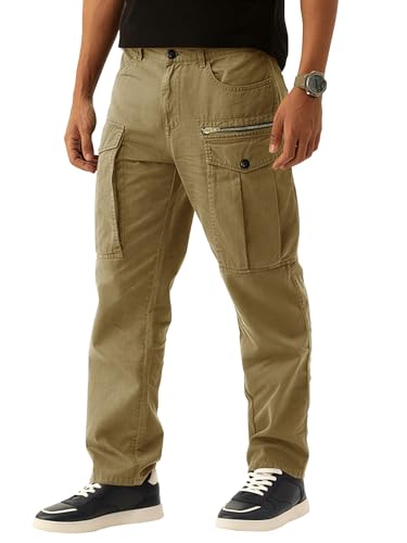 Image of Noble Monk Cargo for Men || Cotton Cargo Pant || Stylish Multi-Pocket Casual Trousers for Men