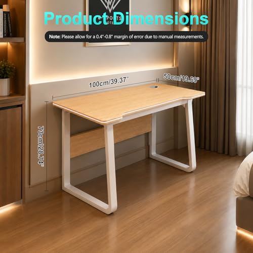 Image of Gaming Desk Computer Writing Table Student Art Modren Simple Style PC Wood Suitable Portable Desk for Home, Office
