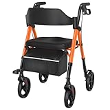 Faltbarer Rollator mit ergonomischem Sitz und Rädern für Senioren Mobilität und Unterstützung