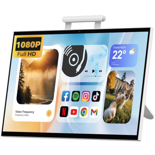 Image of GKG 27 inch Portable TV with Touch Screen Android Smart Display, 1080P