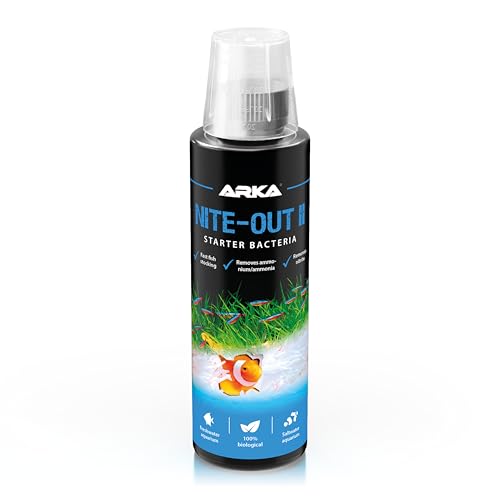Starter bacteria aquarium 236 ml – safe start for medium tanks & fish stocking – supports biological filtration & stable water – reduces ammonia & nitrite naturally – ARKA Nite-Out II