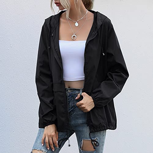 Chaqueta impermeable con capucha mujer que soluciona los días de lluvia 4