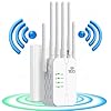 Amplificador de Señal WiFi,Repetidor WiFi,6 Antenas,2 Puertos LAN,WiFi Extender,Modo Repetidor/Router/Ap,Repetidor de Señal WiFi para el Casa,Oficina,Fácil de Instalar (620)
