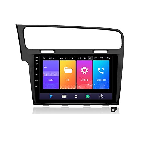 Autoradio Android Auto Navigation Stereo 10.1 Zoll 2 Din Autoradio Bluetooth/USB/WiFi/SWC Inklusive Rückfahrkamera für Volkswagen Golf 7